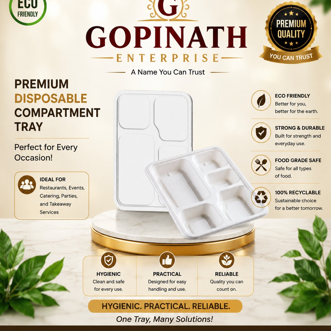 5CP School Meal Tray
