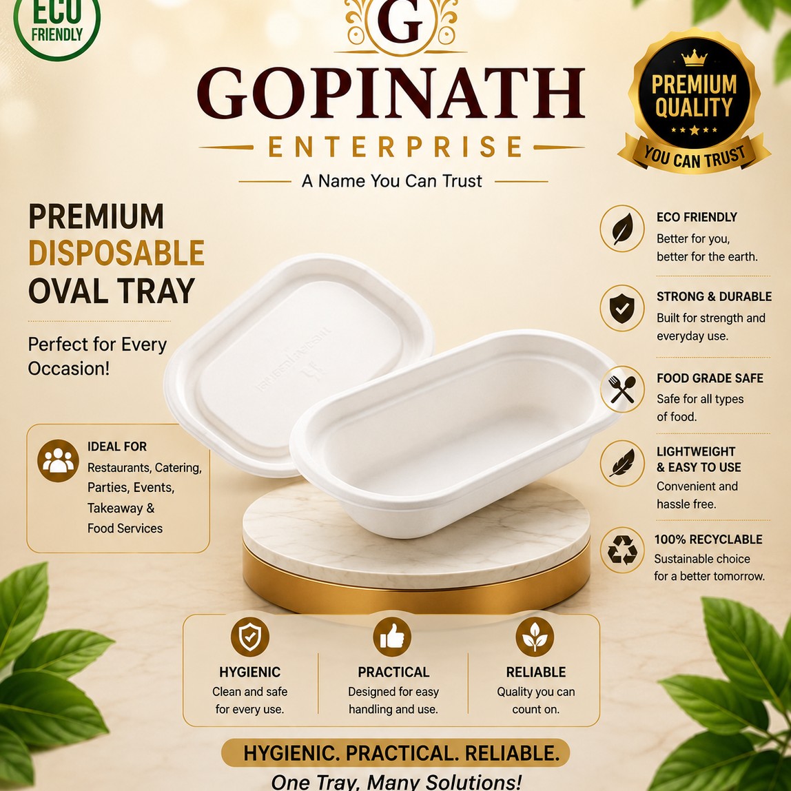 Oval Food Container (500ml)