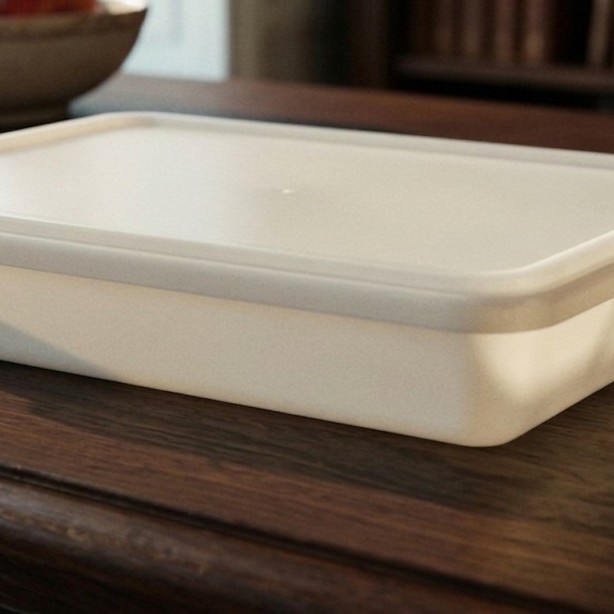 Rectangular Temper lock (Sweet Box) 1 Ltr Milky