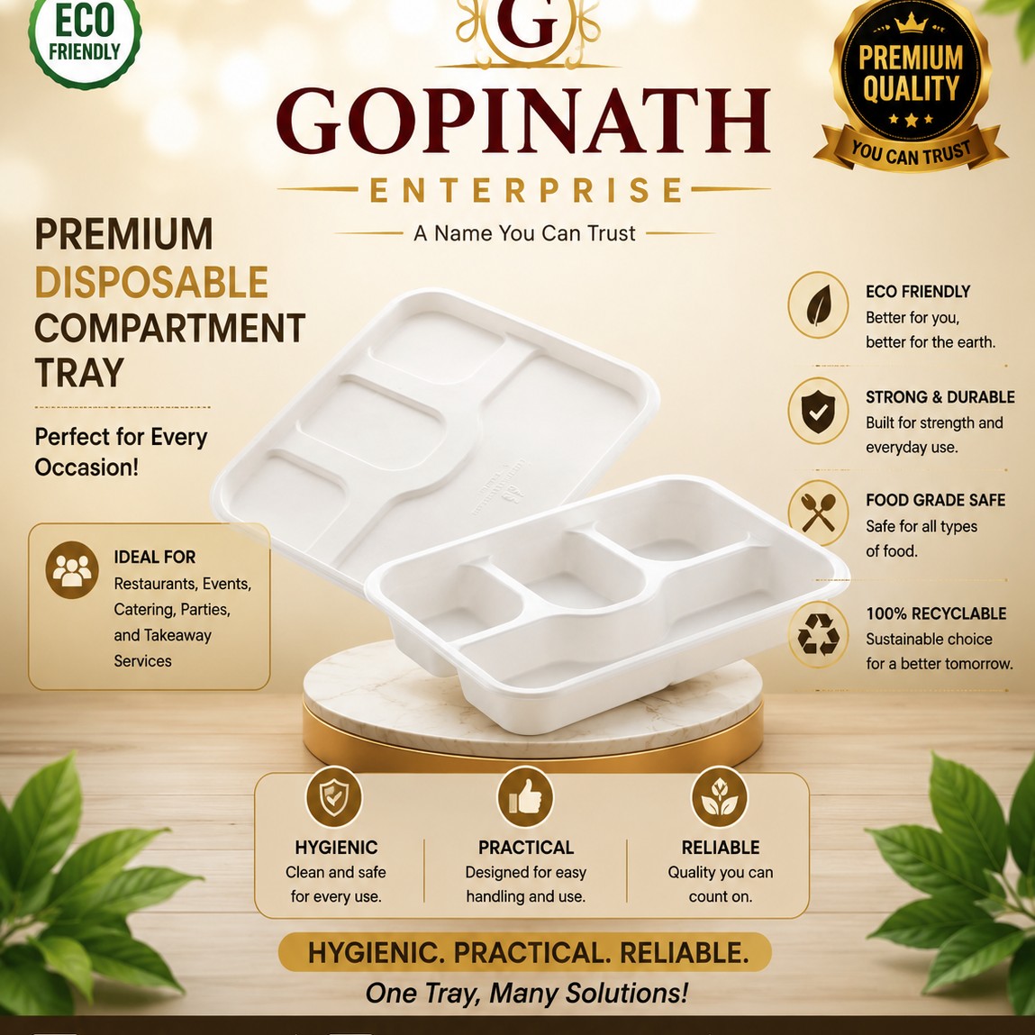 4 CP Meal Tray with lead