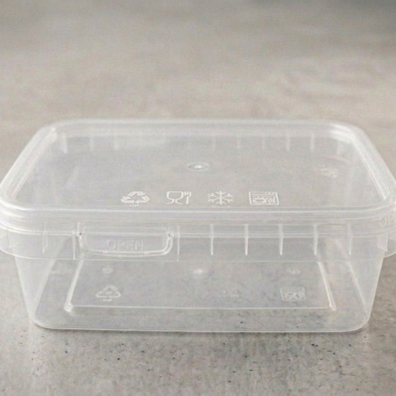 Rectangular Temper Lock (Sweet Box) 250 ML Transperent